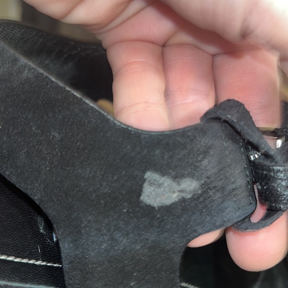 BALENCIAGA ROPE TRACK SUEDE LEATHER WEDGE SANDALS - Picture 10 of 16